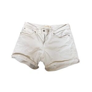 Levi Strauss Co Mid Length Shorts White Size 33 Denim Rolled Cuff